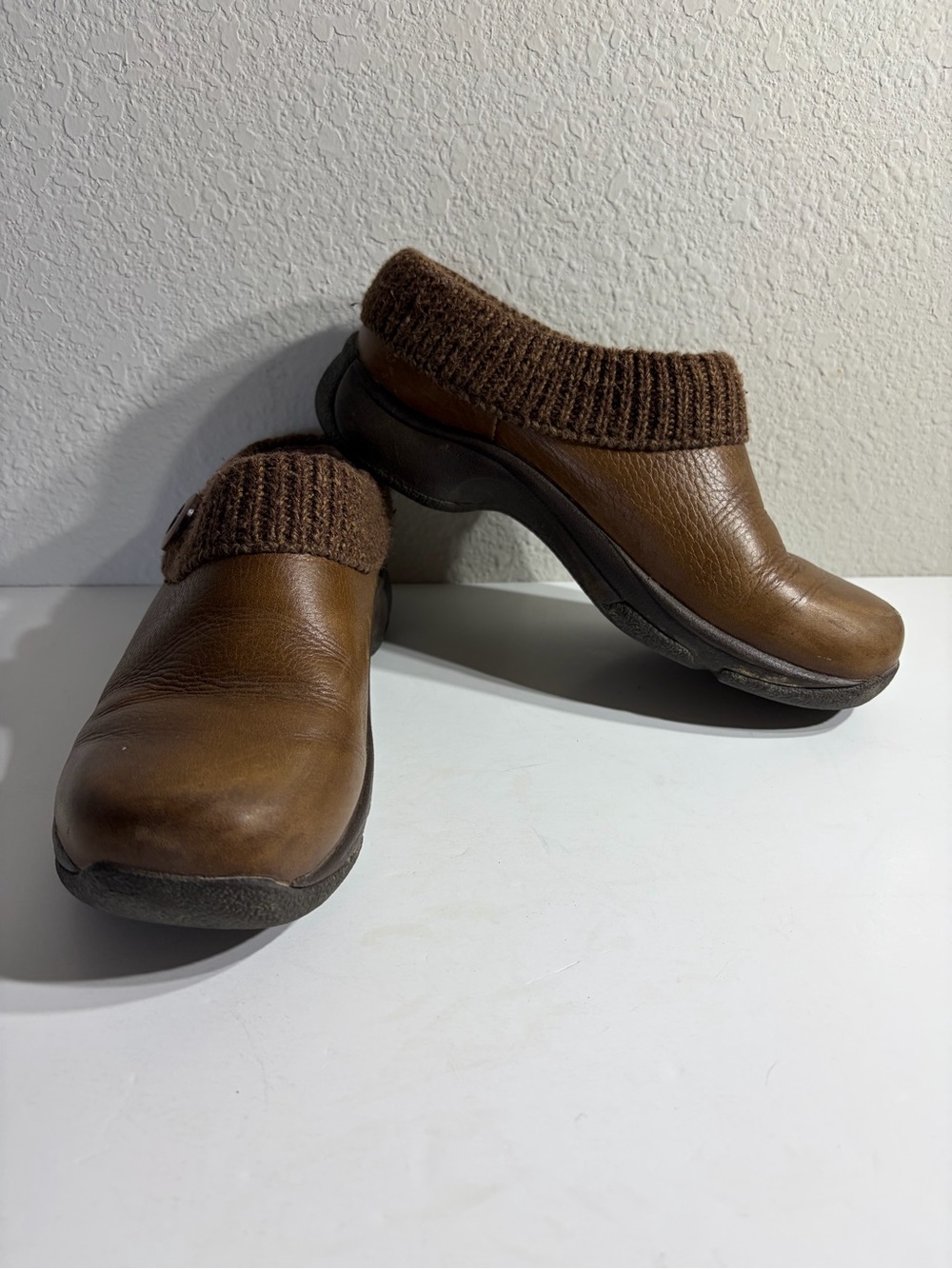 Dansko Kenzie Brown Leather Clog Shoes